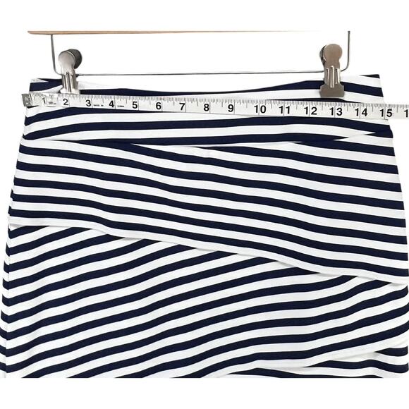 J McLaughlin Nicola Skirt Womens Small Stripe Stretch Catalina Cloth Nautical - Picture 5 of 11